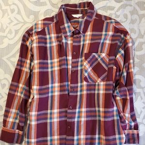 Plaid Button down Shirt, Great for Fall. XXL Size 20 (Time&Tru)